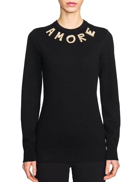 dolce gabbana cashmere sweater|dolce and gabbana sweatshirt women.